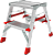 Стремянка двухсторонняя NV500 2 ступени (0,45, 2,45, 0,40)